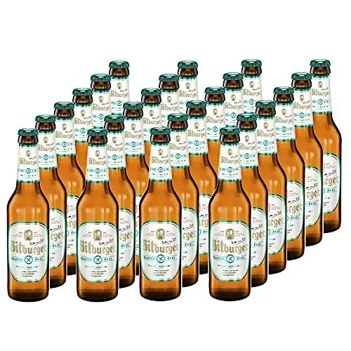 Produktbild: 24 Stück - Bitburger | Helles Lagerbier | *glutenfrei* | 0,33 Liter, 5,1% Vol. | inkl. Pfand 1,92 €