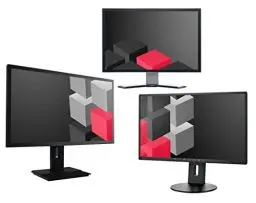 Produktbild: 24 Zoll Business Computer Monitor, Desktop Gaming Monitor, Full HD (VGA - DVI - VESA), PC Bildschirm, Schwarz/Grau (Generalüberholt)