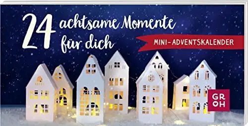 Produktbild: 24 achtsame Momente für dich: Mini-Adventskalender | Kleine Botschaften voller Besinnlichkeit | charmantes Mitbringsel, Wichtel-Geschenk oder Füllung für einen selbstgebastelten Adventskalender
