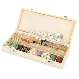 Produktbild: 242 Teiliges Elektrisches Schleifzubehör, Multifunktionswerkzeug Zubehör Set Rotary Werkzeug Zubehör Kit Mit Aufbewahrungsbox Aus Holz, Für Schneiden Schleifen Polieren Bohren DIY Gravur