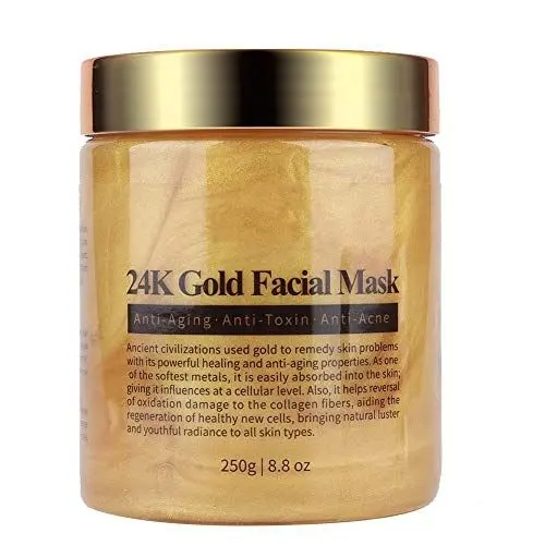 Produktbild: 24k Gold Collagen Gesichtsmaske, Entfernung des Peeling Mitesser Feuchtigkeitsspendende Anti Aging Feuchtigkeitscreme Whitening Gesichtsmasken Hautpflege Facelifting Straffende Maske