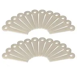 Produktbild: 24PCs Rasenmäherklingen PA66 Kunststoff Messerklingen Garten Rasenmäher Zubehör Schneidkopfklingen Ersatz für PolyCut 6-3 20-3 10-3 41-3 Rasenmäher