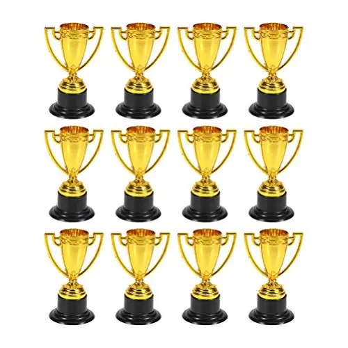Produktbild: 24Pcs Gold Award Trophäe 3. 3 Zoll Mini Trophäen für Kinder Party Favors Wettbewerbe Belohnungen Preise