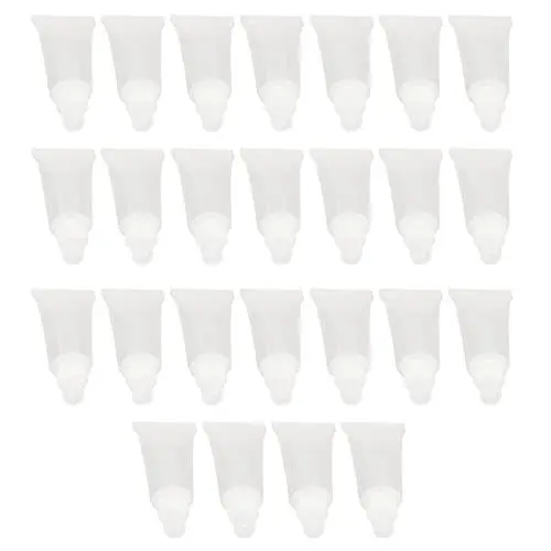 Produktbild: 25 Stück 5 Ml Lipgloss Tube, Klar, Weich, Leer, Nachfüllbar, Mini, Leer, Kosmetikbalsam, Behälter für Comestic Make-up, Reise, Körperpflege, Shampoo, Körperlotion
