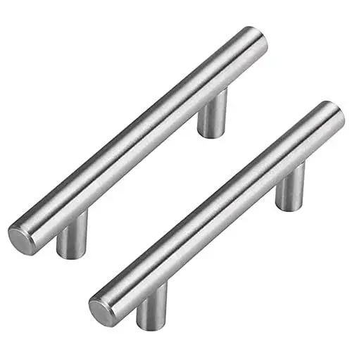 Produktbild: 25 Stück Schrank Schublade Türgriff Stangengriff LS201BSS128 Bohrlochabstand 128mm Edelstahl Küchenschrank Möbelgriffe Kleiderschrank Zieht Griffe