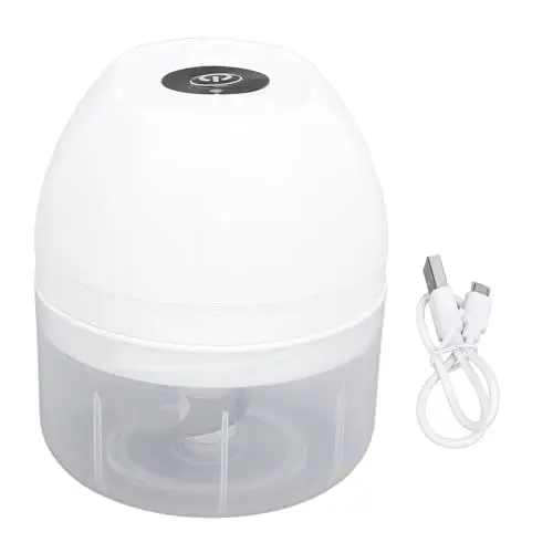 Produktbild: 250 Ml Elektrischer Mini-Knoblauchzerkleinerer, Lebensmittelzerkleinerer, Tragbarer Küchen-Lebensmittelmixer, Knoblauchzerkleinerer mit USB-Aufladung, Knoblauchstampfer Zum