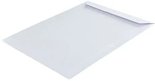 Produktbild: 250 Stück, Versandtaschen, C4, ohne Fenster, weiß, Haftklebend, 229 x 324 mm, Briefumschläge, Kuvert, Gerade Klappe, 120 g/qm Offset, Blanke Briefhüllen