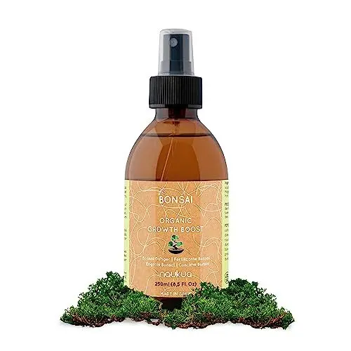 Produktbild: 250ml Bio Bonsai Dünger - verbessert die Bonsai-Gesundheit, die Bodenfruchtbarkeit und die allgemeine Stärke - gebrauchsfertiges Spray für alle Arten von Bonsai - Flüssigdünger