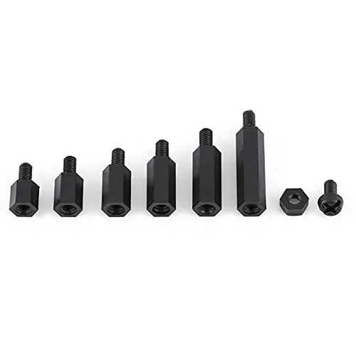 Produktbild: 250PCS Nylon M2 M3 Männlich Weiblich Hex Spalte Standoff Spacer Schraube Mutter Sortiment Kit PCB (M2 Single-Pass-C-Modell)