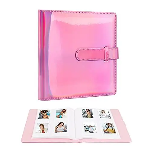 Produktbild: 256 Taschen Mini-Fotoalbum für Polaroidbilder, geeignet für Fujifilm Instax Mini 12 11 9 90 8+ 8 7S 40 26 25 EVO LiPlay Sofortbildkamera/Mini Link SP-1 Drucker (Magisches Rosa)