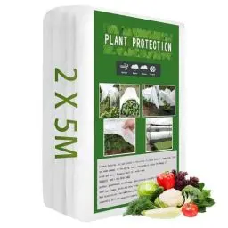 Produktbild: 2*5m 30gsm Gartenvlies Pflanzenschutz Gartenfolie Abdeckvlies Garden Frühbeetvlies für Pflanzen Pflanzenschutzvlies Zum Schutz von Innen- und Außenpflanzen Frostschutz Schutz vor Frost & Schädlingen
