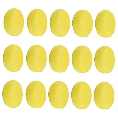 Produktbild: 25St Malen Saugfähige Schwämme Kindermalschwamm Aquarellschwamm runder Farbschwamm Kinder versorgen Kinder Bastelschwamm Kinder Stempelschwamm Kinderaccessoire Kinderzubehör Yellow ULDIGI