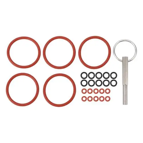 Produktbild: 25-teiliges Silikon-Dichtungsset für Kaffeemaschinen, Ersatz-O-Ring-Reparaturwerkzeug für Kaffeemaschinen-Zubehör, Kompatibel mit Verschiedenen Marken und Modellen