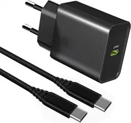 Produktbild: 25W Ladegerät USB C Schnellladegerät mit LadeKabel für Samsung Galaxy A16 A35 5G A54 5G A15 A25/A53 A14 5G/A33 A13/S24 FE/S24 Plus/S24 Ultra/S23 Plus/S23 Ultra/S22/Z Fold 3 4 5/Z Flip 4 5 M53 Netzteil