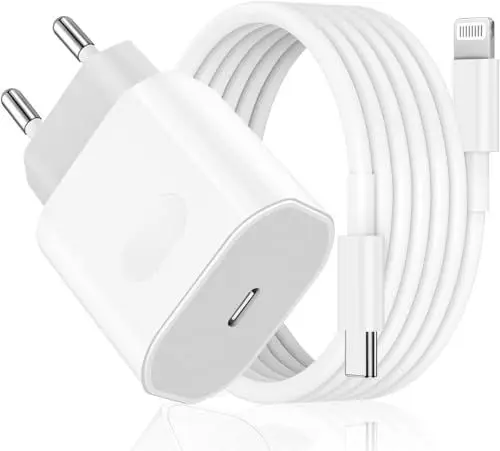 Produktbild: 25W Schnellladegerät Ladekabel für iPhone 14 13 12 11 Pro Max Plus SE Mini Xr X XS, USB C Ladegerät 2M Schnellladekabel Stecker Netzteil Power Adapter