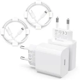 Produktbild: 25W USB C iPhone Schnellladegerät und iPhone Ladekabel Apple MFi Zertifiziert（4Pack=1.8m*2+Schnellladegerät*2） Kompatibel mit iPhone 13 12 11 14/14 Plus 14 Pro 14 Pro Max XS SE Max iPad Pro