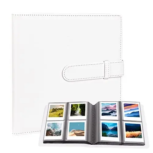 Produktbild: 288 Taschen Fotoalbum für Fujifilm Instax Square SQ1/SQ6/SQ10/SQ20 Kamera, Kodak Mini 3 Square, Mini 3 Retro, Mini Shot 3 Square, Mini Shot 3 Square Retro Drucker, Kodak 3x3 Fotos (White)