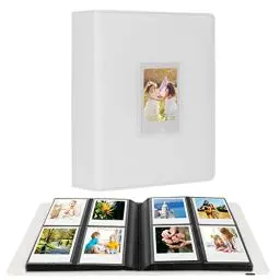 Produktbild: 288 Vertikale Fotos für Instax Mini Fotoalbum, Frontfenster, Für Polaroid Buch Album 2x3 Für Fujifilm Instax Mini 12 11 9 8 40 Film(54x86mm), Polaroid 300, HP Sprocket, K-pop Fotokarten(Weiß)