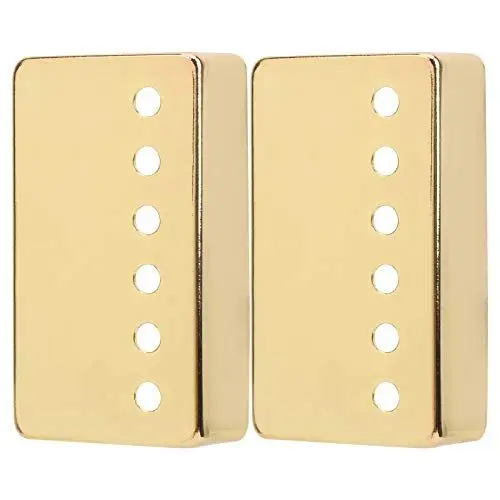 Produktbild: 2er Pack E-Gitarre Humbucker Pickup Cover 50mm und 52mm Gitarren Pickup Frame Pickup Cover Kompatibel mit Les Paul E-Gitarre(Gold) Zubehör Für Spielinstrumente Musikinstrumentenzubehör