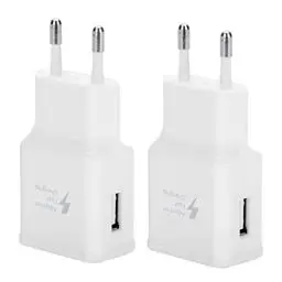 Produktbild: 2er Pack USB Ladegerät, Netzteil Steckdosenadapter, Ersatz-Original Schnellladegerät Für Samsung Galaxy S8 S9 S10 S20 S21 Plus S10e 5G S7 A56 A54 A52s A50 A51 A36 A34 A30 A20 A16 A15 A14 A06 A05s
