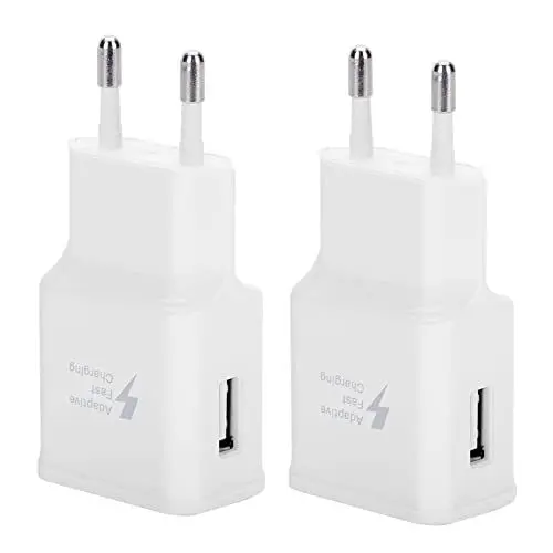 Produktbild: 2er Pack USB Ladegerät, Netzteil Steckdosenadapter, Ersatz-Original Schnellladegerät Für Samsung Galaxy S8 S9 S10 S20 S21 Plus S10e 5G S7 A56 A54 A52s A50 A51 A36 A34 A30 A20 A16 A15 A14 A06 A05s