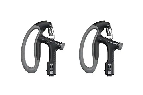 Produktbild: 2er Set Handtrainer Unterarmtrainer mit Zähler, Einstellbarer Widerstand 10-100kg, Hand Unterarm Trainingsgerät mit Ergonomic, Grip Griffkraft Trainer, für Wiederherstellung der Hand,Tägliche Bewegung