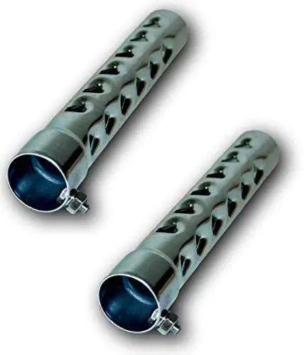 Produktbild: 2er Set dB-Killer ca. 35mm x 200mm Universal dB-Eater für 1.1/2 Zoll Krümmer oder Auspuff
