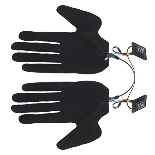 Produktbild: 2er-Pack Elektrische Heizhandschuhe, Weiche 5-Finger-Handschuhheizung, Elektrisches Handschuhpolsterblatt, 3 Einstellbare Temperatur, Multifunktions-Heizbereich, Handschuhfutter