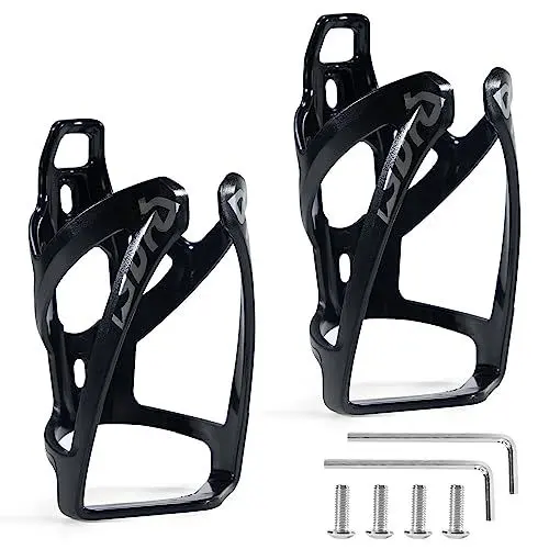 Produktbild: 2er-Pack Fahrrad Flaschenhalter, Fahrrad Getränkehalter, Stabil Fahrrad Flaschenhalter für MTB, Rennrad, Mountainbikes, Trinkflaschenhalter mit 4 Schrauben (schwarz)