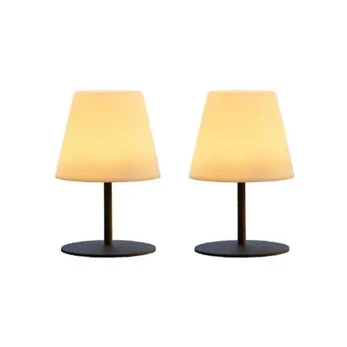 Produktbild: 2er-Set Kabellose dimmbare LED-Tischlampe H16CM TWINS