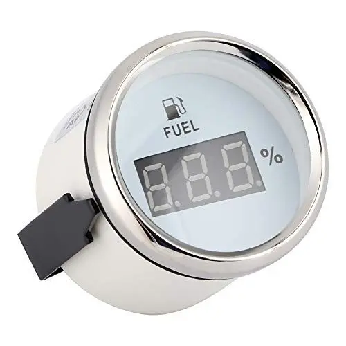 Produktbild: 2in 190 Ohm Kraftstoffanzeige, 2in 190 Ohm Kraftstoffanzeige Digitaler Ölstandsmesser Prozentsatz für 12V/24v Yachtboot Cat Motorrad für Tankanzeige 24v Kraftstoffanzeige