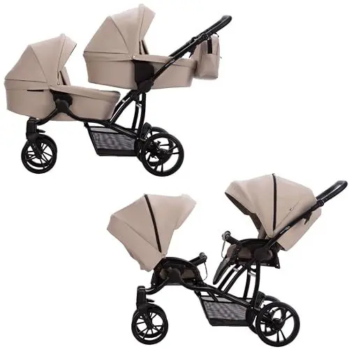 Produktbild: 2in1 Kombikinderwagen B42 PRO Sand 2 x Babyschalen 2 x Hängematten inkl. Zubehör