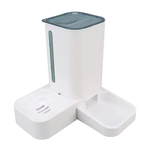 Produktbild: 2-in-1-Futterautomat für Haustiere, Hunde- und Katzenfutterspender und Wasserspender 2-in-1-Wasser- und Futterspender mit Großer Kapazität und Automatischer Schwerkraft für Kleine und Mittelgroße