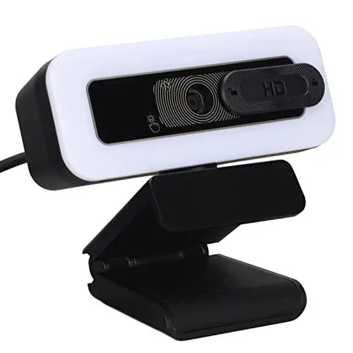 Produktbild: 2K Webcam mit Mikrofon,USB Webcam mit Sichtschutzabdeckung,einstellbare Helligkeit,Gesichtserkennung,Plug and Play,für Anrufe,Konferenzen,Video
