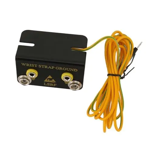 Produktbild: Handgelenkband-Erdungsbuchse, Antistatischer 2-Loch-ESD-Handgelenkband-Erdungsstecker für Workstation