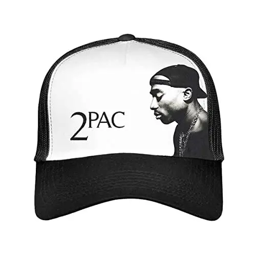 Produktbild: 2Pac Tupac Baseball Cap Profile Photo Nue offiziell Schwarz trucker unisex