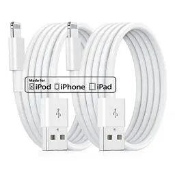 Produktbild: 2Pack 2M iPhone Ladekabel Original,(MFi Certified) Lang Lightning to USB Kabel, Schnellladung 6ft Apple Ladekabel für Apple iPhone 14/13 Pro Max/12 Mini/11/XS/XS Max/XR/X/8 Plus/7Plus/6s/6Plus/SE,iPad