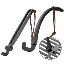 Produktbild: 2Pack Gusseisen Grillrostheber, Grillzubehör für Gusseisen und Edelstahlroste, 20,3cm Grillrost Heber, Rost Heber Universal Grillwerkzeug, Grill Lifter für die meisten Holzkohlegrills und Gasgrills
