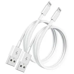 Produktbild: 2Pack iPhone Ladekabel Original USB Lightning Kabel 1M,Apple MFi zertifiziertes Schnellladekabel für iPhone 14/13 Pro/12/11/XS/XS Max/XR/X/8/7/6/SE/iPad-Weiß