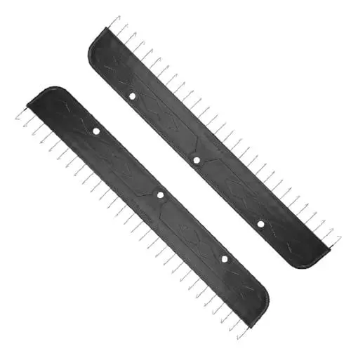 Produktbild: 2PCs Kleiderbügelständer Strickset Stickereizubehör oder Alle Strickmaschinen-Stickzubehör-Bastelarbeiten Schwarz für Strickmaschine