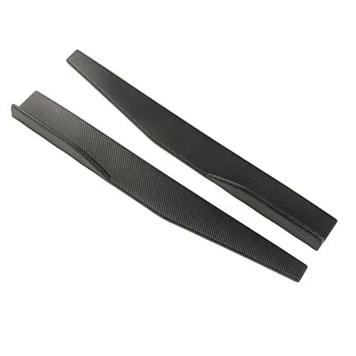 Produktbild: 2PCs Seitenschweller-Winglet-Karbonfaser-Stil, Universal-Auto-Seitenlippen-Winglets, Verlängerungsspoiler, Autos, Universeller Auto-Seitenrock-Winglet-Spoiler, Winglets-Diffusor,
