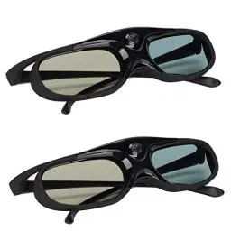 Produktbild: 2Pcs DLP Link 3D-Brille, 144Hz Active Shutter 3D-Brille, 3D-Brille mit LCD-Objektiv, Kompatibel mit Allen 3D-DLP-Projektoren, 3D-Sichtbrillen