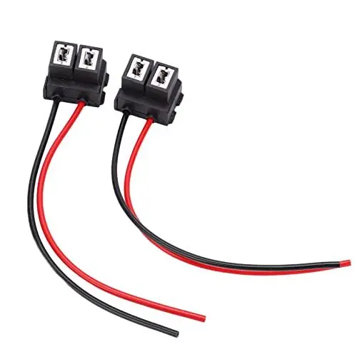 Produktbild: 2Pcs Drahtverbinder H7-4 H7 Buchse Kabelbaum Abgewinkelte Keramikbuchse LED-Steckverbinder mit Draht für Lampenfassung