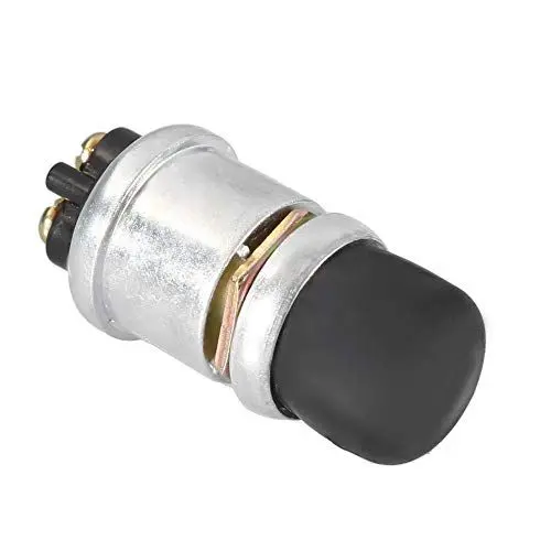 Produktbild: 2Pin 12V 20A Wasserdichter Auto-Boots-Fahrradschalter Druckknopf Hupe Motorstart Heavy Duty Universal Hupenknopf Druckschalter Druckknopf 2 Pin Start