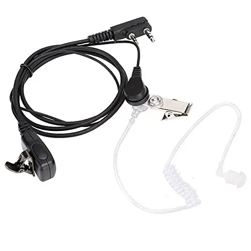 Produktbild: Röhrenradio-Kopfhörer, 2-poliger Röhrenkopfhörer, Walkie-Talkie-Ohrhörer, ABS-Kabel, Freisprecheinrichtung, verschleißfest für Kenwood TH-F6 F6A für Retevis H-777 RT22 für Bodyguard