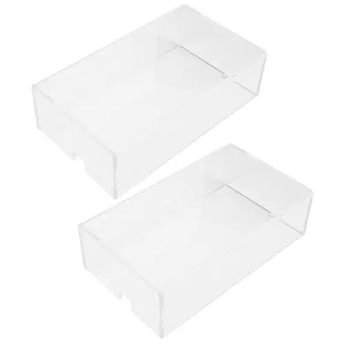 Produktbild: UKCOCO 2St Acryl-Maushülle Würfelbox aus Acryl -Schutzhülle - Abdeckung Fall Computermaus Mausschutz liefern Schreibtisch Zubehör Puppenkiste Staubschutzhaube Abdeckung