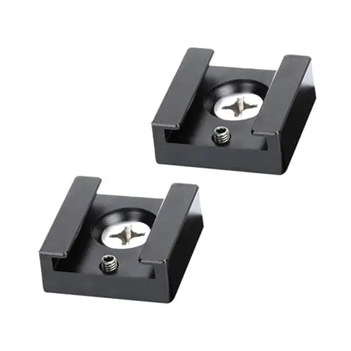 Produktbild: 2St Blitzschuh-Adapter Adapter für Kamerakäfig Stativschraubadapter Cold-Shoe-Flash-Adapter kalte Schuhhalterung Blitzadapter für Schuhe Multifunktion kalte Stiefel montieren