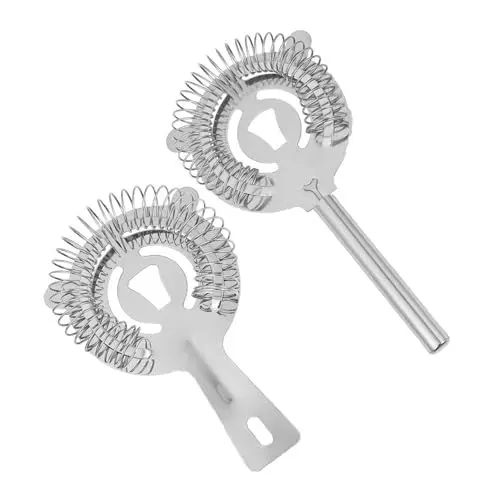 Produktbild: Garneck Edelstahl Bar Cocktail Sieb 2pcs Sieb für Barkeeper Barware Tragbare