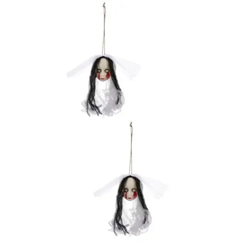 Produktbild: 2St Geisterkopf der Halloween-Braut Halloween Dekoration Geist Leuchtende Halloween Dekoration Aufhänger gruseliges hängendes hängende Halloween-Dekoration zarte Geisterfigur Alipis