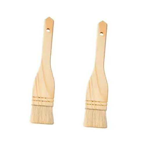 Produktbild: 2St Grillbürste küchenmaschiene kochgeschirr Grillen zubehör BBQ Pinsel Pastry Brush Grillpinsel für Grillsauce Speiseölpinsel BBQ-Sauce-Pinsel Backölpinsel Küchenbürsten Wolle Cabilock